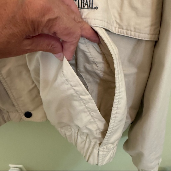 Pacific Trail Cream Outerwear men’s jacket wind breaker hooded size XL - Picture 9 of 11